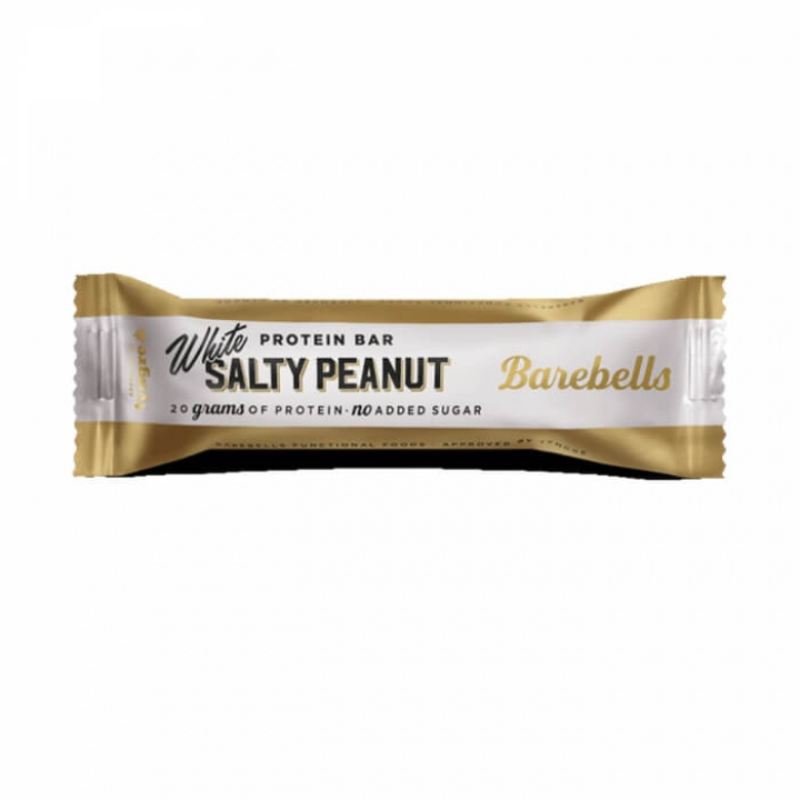 Barebells Proteinbar, 55 g (White Salty Peanut) i gruppen Bars / Proteinbars hos Tillskottsbolaget (BAREBELLS1CCL12C-11)