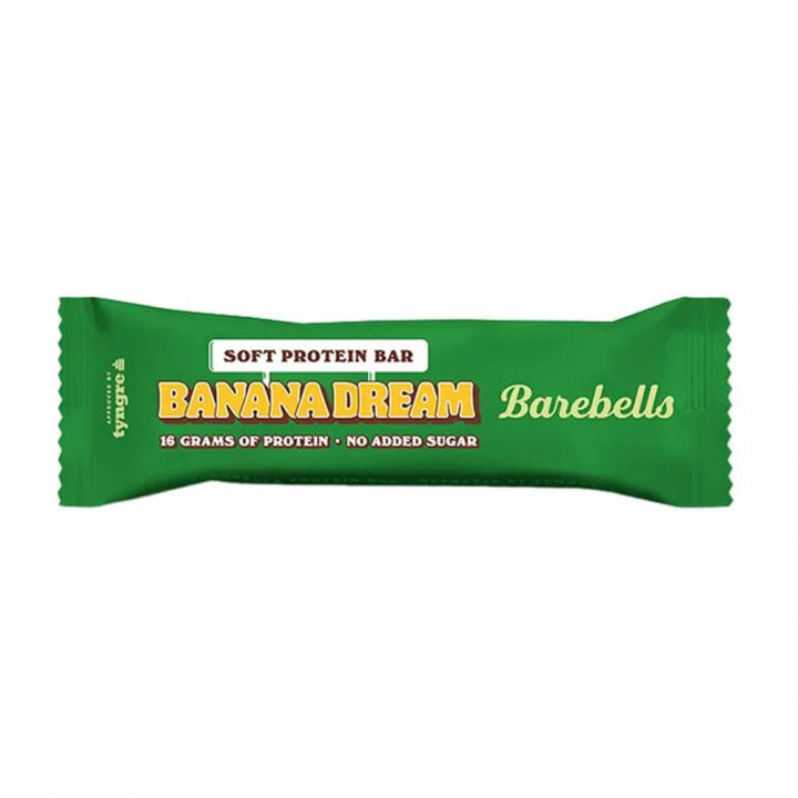 Barebells Proteinbar, 55 g (Banana Dream) i gruppen Bars / Proteinbars hos Tillskottsbolaget (BAREBELLS1CCL12C-16)