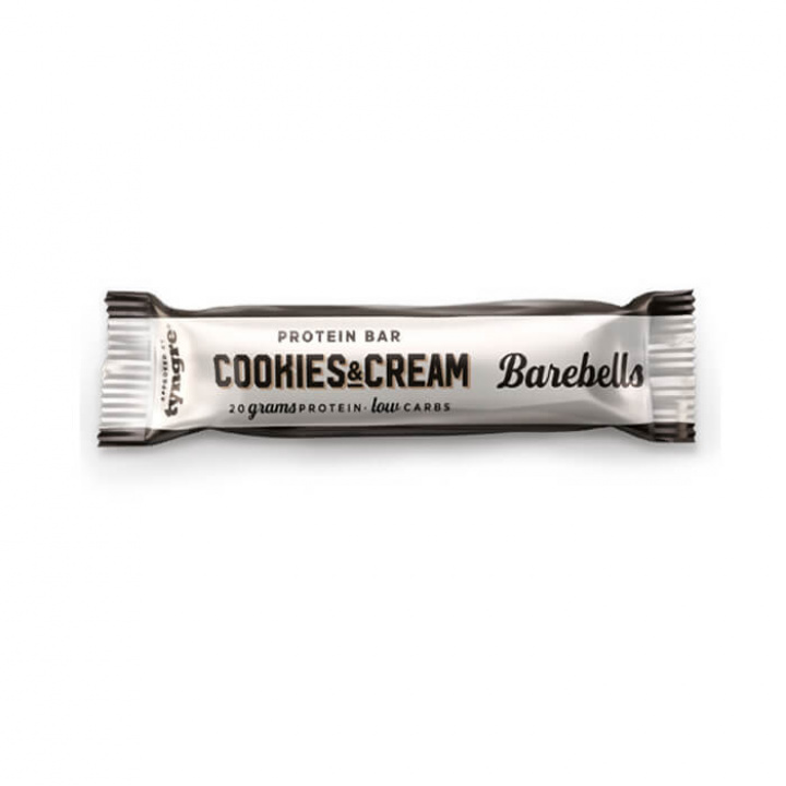 Barebells Proteinbar, 55 g (Cookies & Cream) i gruppen Bars / Proteinbars hos Tillskottsbolaget (BAREBELLS1CCL12CC)