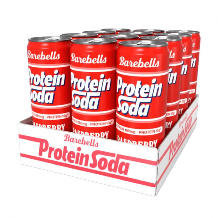 12 X Barebells Protein Soda, 355 ml (Raspberry Fizz) i gruppen Drycker / Proteindryck hos Tillskottsbolaget (BAREBELLS3594)