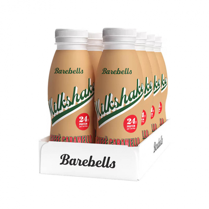 8 x Barebells Milkshake, 330 ml (Caffé Caramello) i gruppen Shoppa efter Tema / Glutenfria Kosttillskott hos Tillskottsbolaget (BAREBELLS65734)