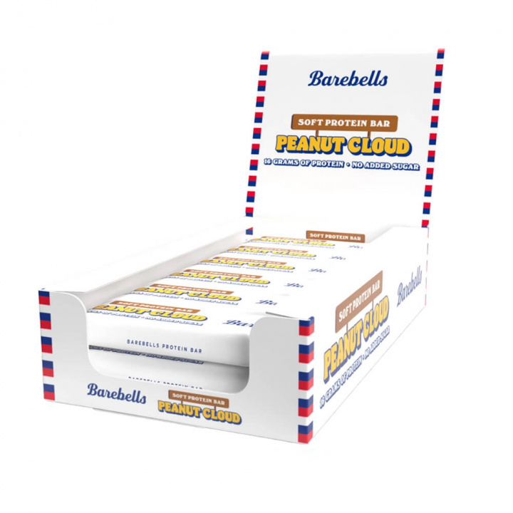 12 x Barebells Proteinbars, 55 g (Peanut Cloud) i gruppen Bars / Proteinbars hos Tillskottsbolaget (BAREBELLS676545)