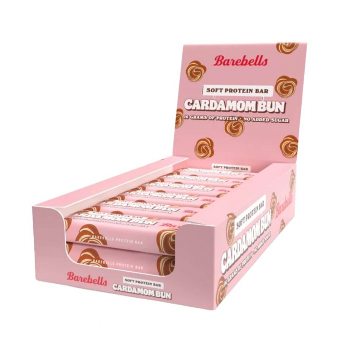 12 x Barebells Proteinbars, 55 g (Cardamom Bun - Soft Bar) i gruppen Bars / Proteinbars hos Tillskottsbolaget (BAREBELLS7533)