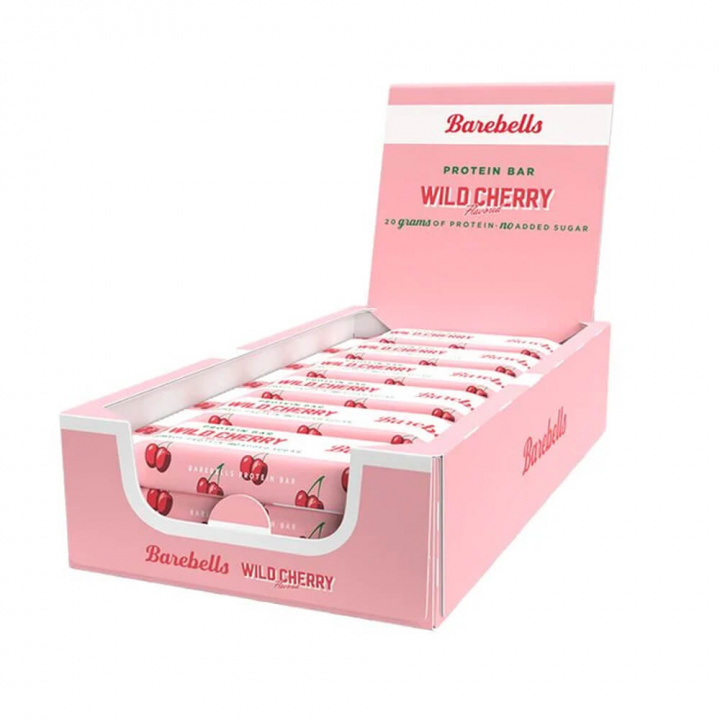 12 x Barebells Proteinbars, 55 g (Wild Cherry) i gruppen Bars / Proteinbars hos Tillskottsbolaget (BAREBELLS76886)