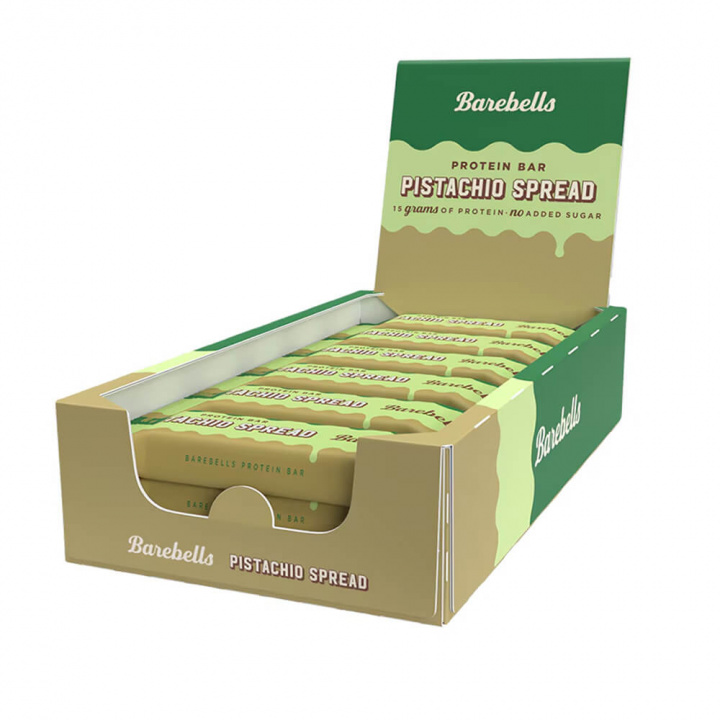 12 x Barebells Proteinbars, 45 g (Pistachio Spread) i gruppen Bars / Proteinbars hos Tillskottsbolaget (BAREBELLS7856)