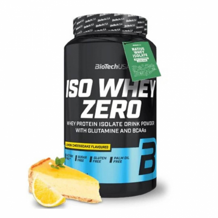 BioTechUSA Iso Whey Zero, 908 g (Lemon Cheesecake) i gruppen Kosttillskott & Livsmedel / Proteinpulver / Isolatprotein hos Tillskottsbolaget (BIOTECH001-10)