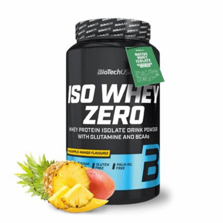 BioTechUSA Iso Whey Zero, 908 g (Pineapple-Mango) i gruppen Kosttillskott & Livsmedel / Proteinpulver / Isolatprotein hos Tillskottsbolaget (BIOTECH001-11)