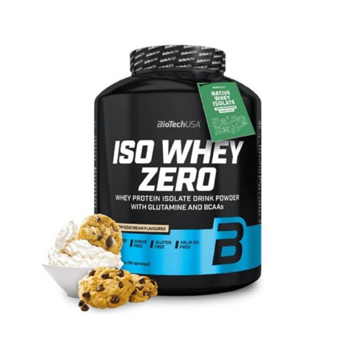 BioTechUSA Iso Whey Zero, 2270 g (Cookies & Cream) i gruppen Kosttillskott & Livsmedel / Proteinpulver / Isolatprotein hos Tillskottsbolaget (BIOTECH7590-3)