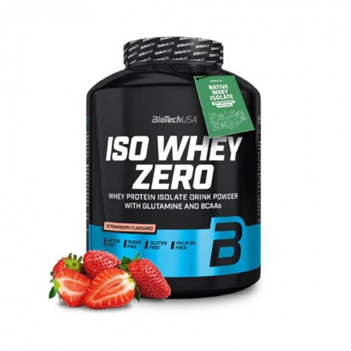 BioTechUSA Iso Whey Zero, 2270 g (Strawberry) i gruppen Kosttillskott & Livsmedel / Proteinpulver / Isolatprotein hos Tillskottsbolaget (BIOTECH7590-5)