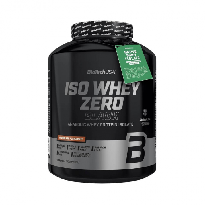BioTechUSA Iso Whey Zero BLACK, 1816 g i gruppen Kosttillskott & Livsmedel / Proteinpulver / Isolatprotein hos Tillskottsbolaget (BIOTECH854)