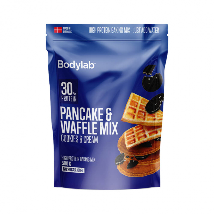 Bodylab Protein Pancake Mix, 500 g (Cookies & Cream) i gruppen Kosttillskott & Livsmedel / Livsmedel / Proteinpannkakor hos Tillskottsbolaget (BODYLAB008-1)