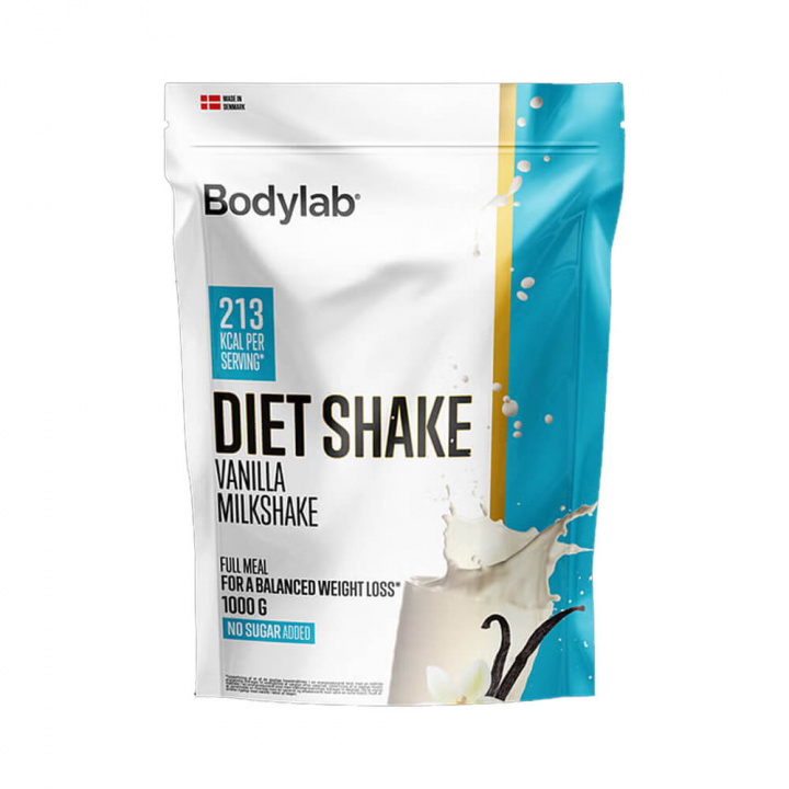 Bodylab Diet Shake, 1000 g (Vanilla Milkshake) i gruppen Kosttillskott & Livsmedel / Viktminskning hos Tillskottsbolaget (BODYLAB053-2)