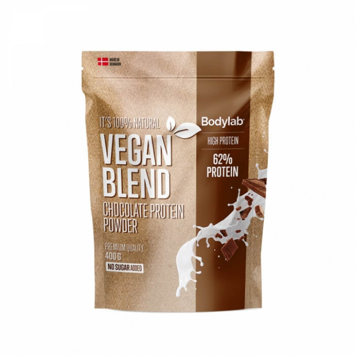 Bodylab Vegan Protein Blend, 400 g (Chocolate) i gruppen Kosttillskott & Livsmedel / Proteinpulver / Laktosfritt Protein hos Tillskottsbolaget (BODYLAB7543-1)