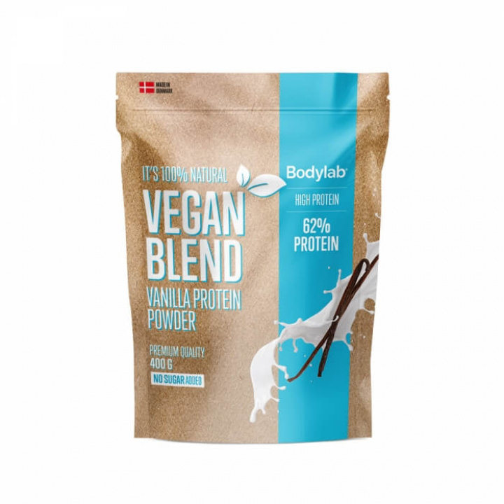 Bodylab Vegan Protein Blend, 400 g (Vanilla) i gruppen Kosttillskott & Livsmedel / Proteinpulver / Laktosfritt Protein hos Tillskottsbolaget (BODYLAB7543-2)