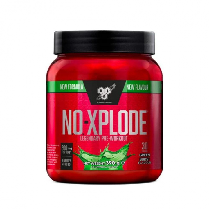 BSN N.O.-Xplode Legendary, 30 servings (Green Burst) i gruppen Kosttillskott & Livsmedel / Prestationshöjare / Pre-Workout / PWO hos Tillskottsbolaget (BSN764-1)