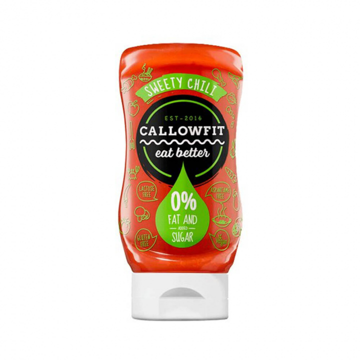 Callowfit, 300 ml (Sweet Chili) i gruppen Kosttillskott & Livsmedel / Livsmedel / Kalorisnåla såser och toppings hos Tillskottsbolaget (CALLOWFIT001-8)