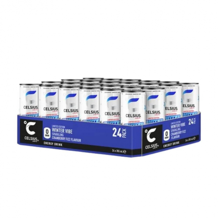 24 x Celsius, 355 ml (Winter Vibe) i gruppen Drycker / Energidryck hos Tillskottsbolaget (CELSIUS4375)
