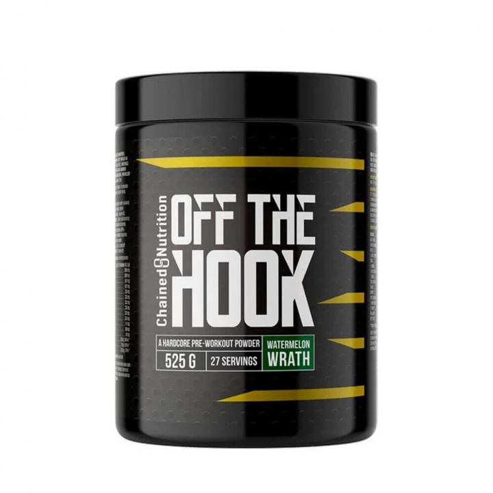 Chained Nutrition Off The Hook, 525 g (Watermelon Wrath) i gruppen Kosttillskott & Livsmedel / Prestationshöjare / Pre-Workout / PWO hos Tillskottsbolaget (CHAINED001-7)