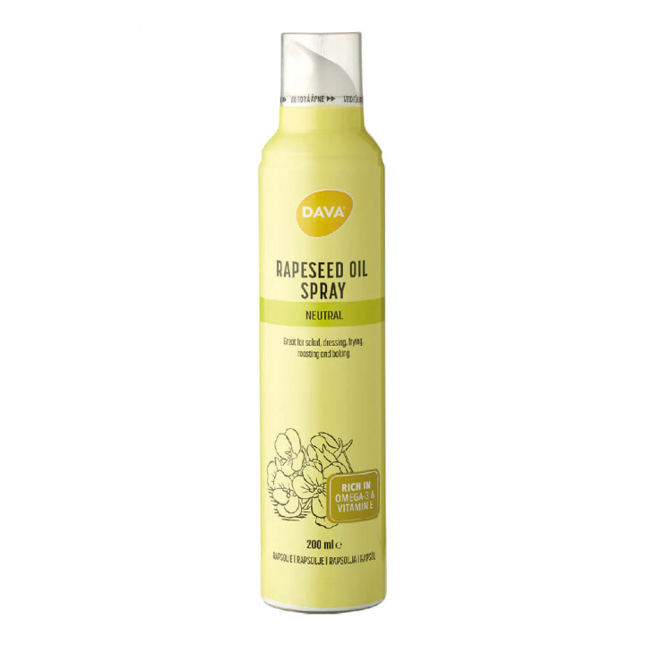 DAVA Foods Rapeseed Oil Spray, 200 ml i gruppen Shoppa efter Tema / Glutenfria Kosttillskott hos Tillskottsbolaget (DAVA6573)