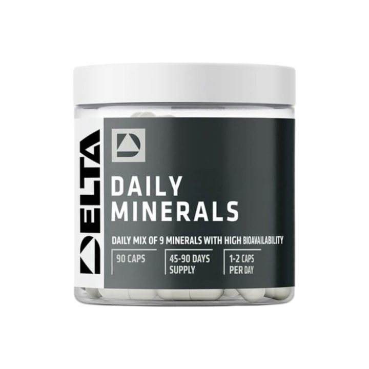 Delta Nutrition Daily Minerals, 90 caps i gruppen Kosttillskott & Livsmedel / Mineraler hos Tillskottsbolaget (DELTA2937)