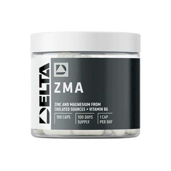 Delta Nutrition ZMA, 100 caps i gruppen Kosttillskott & Livsmedel / Mineraler / ZMA hos Tillskottsbolaget (DELTA6574)