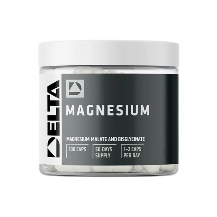 Delta Nutrition Magnesium, 100 caps i gruppen Kosttillskott & Livsmedel / Mineraler / Magnesium hos Tillskottsbolaget (DELTA7583)