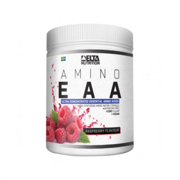 Delta Nutrition EAA Amino, 400 g (Raspberry) i gruppen Kosttillskott & Livsmedel / Aminosyror / EAA hos Tillskottsbolaget (DELTA8954-4)