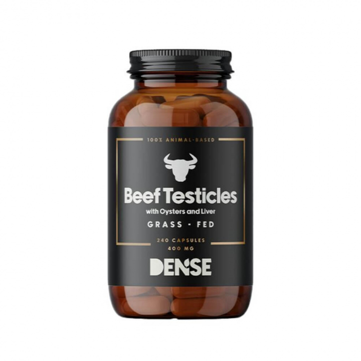 Dense Beef Testicles With Oysters & Liver, 240 caps i gruppen Kosttillskott & Livsmedel / Hälsokost / Superfoods hos Tillskottsbolaget (DENSE247)