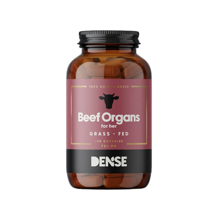 Dense Beef Organs For Her, 180 caps i gruppen Kosttillskott & Livsmedel / Hälsokost / Superfoods hos Tillskottsbolaget (DENSE593)