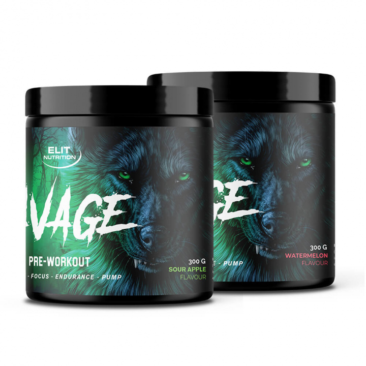 2 x Elit Nutrition Savage PWO, 300 g i gruppen Kosttillskott & Livsmedel / Prestationshöjare / Pre-Workout / PWO hos Tillskottsbolaget (ELIT65755)