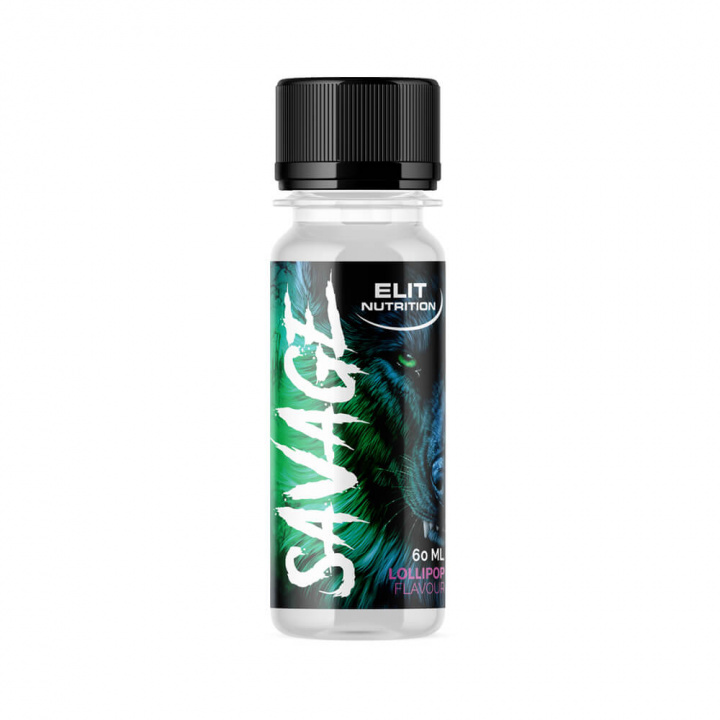 Elit Nutrition Savage PWO Shot, 60 ml (Lollipop) i gruppen Kosttillskott & Livsmedel / Prestationshöjare / Pre-Workout / PWO hos Tillskottsbolaget (ELIT67834-1)
