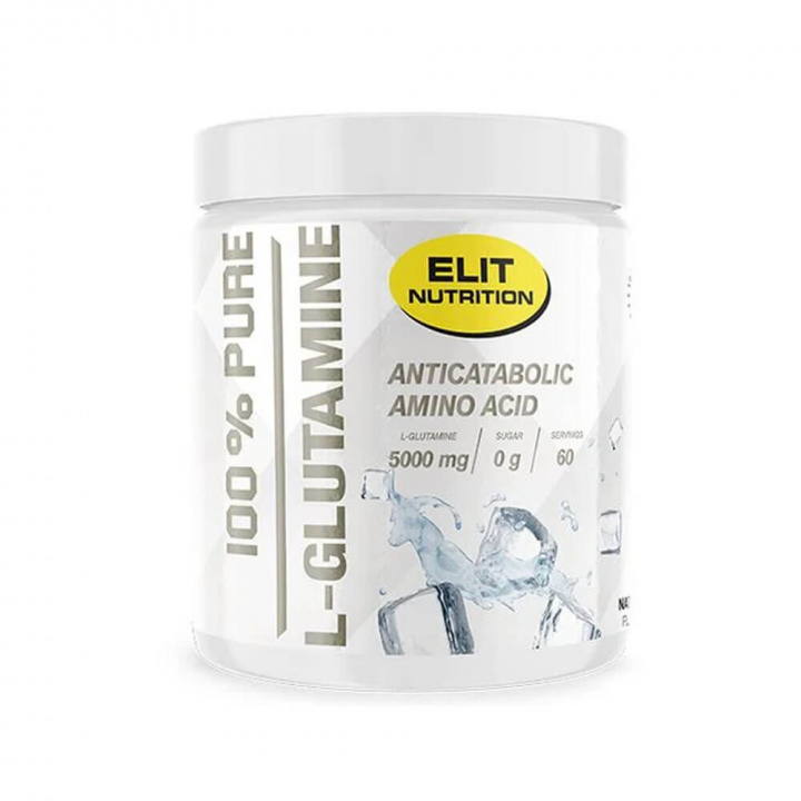 Elit Nutrition 100% Pure L-Glutamine, 300 g (Naturell) i gruppen Kosttillskott & Livsmedel / Hälsokost / Immunförsvar hos Tillskottsbolaget (ELIT75685-3)
