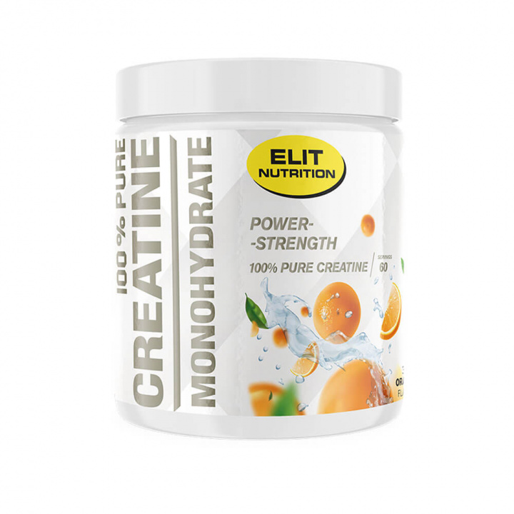 Elit Nutrition 100% Pure Creatine Monohydrate, 300 g (Orange) i gruppen Kosttillskott & Livsmedel / Kreatin / Kreatinmonohydrat hos Tillskottsbolaget (ELIT7658-2)