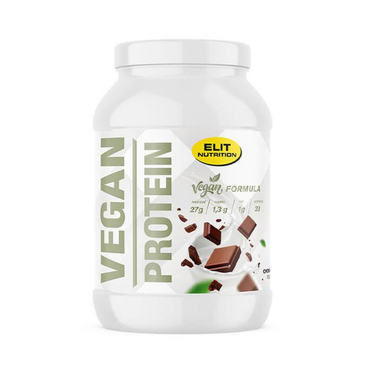 Elit Nutrition Vegan Protein, 750 g (Chocolate) i gruppen Kosttillskott & Livsmedel / Proteinpulver / Laktosfritt Protein hos Tillskottsbolaget (ELIT8523-1)