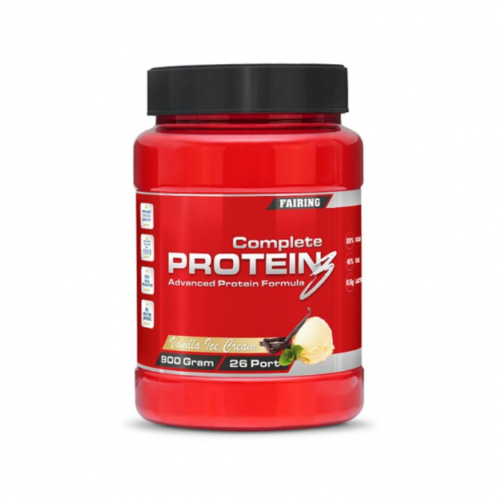 Fairing Complete Protein 3, 900 g (Vanilla Ice Cream) i gruppen Kosttillskott & Livsmedel / Proteinpulver / Blandprotein hos Tillskottsbolaget (FAIRING0012ABCE)
