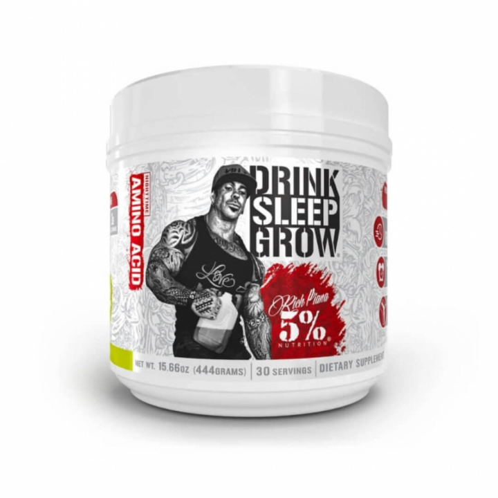 5% Nutrition Drink Sleep Grow, 450 g (Lemon Lime) i gruppen Kosttillskott & Livsmedel / Aminosyror / Aminosyrakomplex hos Tillskottsbolaget (FIVE001-1)