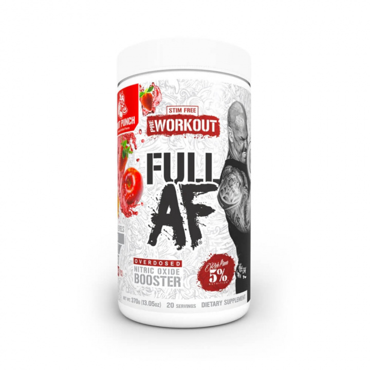 5% Nutrition Full AF Non-Stim Pre-Workout, 370 g i gruppen Kosttillskott & Livsmedel / Prestationshöjare / Pump hos Tillskottsbolaget (FIVE6800BR)