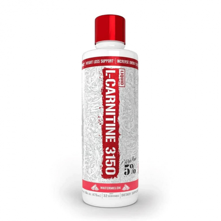 5% Nutrition Liquid L-Carnitine 3150, 473 ml (Watermelon) i gruppen Kosttillskott & Livsmedel / Viktminskning / Koffeinfri Fettförbrännare hos Tillskottsbolaget (FIVE753-2)