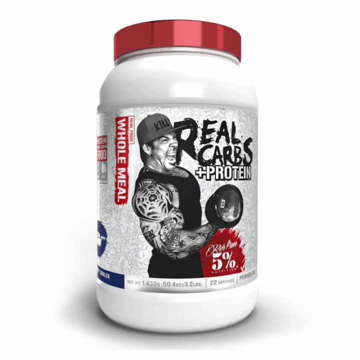 5% Nutrition Real Carbs + Protein, 1300 g (Blueberry Cobbler) i gruppen Kosttillskott & Livsmedel / Viktminskning hos Tillskottsbolaget (FIVE853-2)