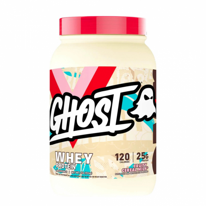 Ghost 100% Whey, 924 g (Fruity Cereal Milk) i gruppen Kosttillskott & Livsmedel / Proteinpulver / Blandprotein hos Tillskottsbolaget (GHOST854-2)