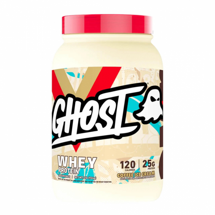 Ghost 100% Whey, 924 g (Coffee Ice Cream) i gruppen Kosttillskott & Livsmedel / Proteinpulver / Blandprotein hos Tillskottsbolaget (GHOST854-8)