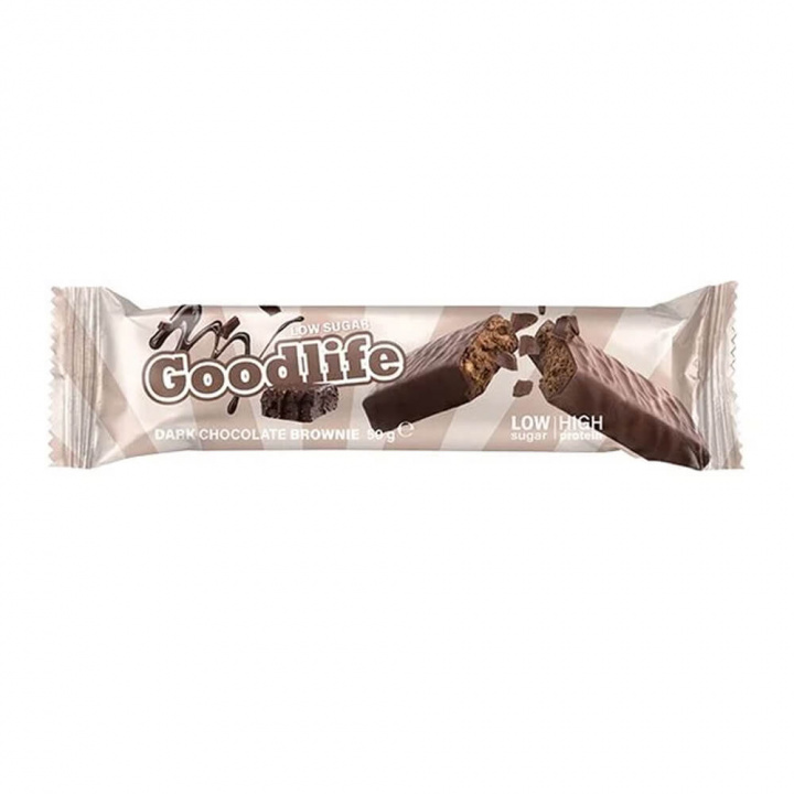 Goodlife Proteinbar LOW SUGAR, 50 g (Dark Chocolate Brownie) i gruppen Bars / Proteinbars hos Tillskottsbolaget (GOODLIFE7564-1)
