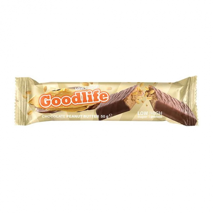Goodlife Proteinbar LOW SUGAR, 50 g (Chocolate Peanut Butter) i gruppen Bars / Proteinbars hos Tillskottsbolaget (GOODLIFE7564-8)