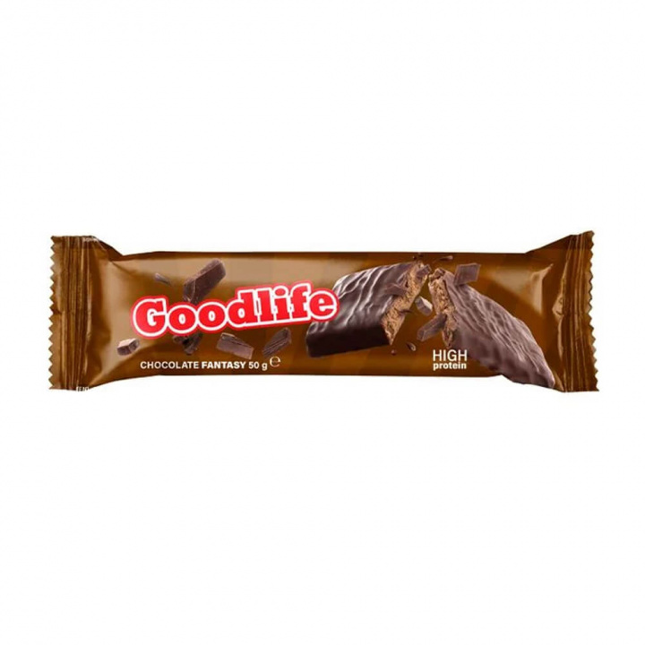 Goodlife Proteinbar, 50 g (Chocolate Fantasy) i gruppen Bars / Proteinbars hos Tillskottsbolaget (GOODLIFE9453-4)