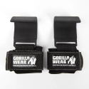 Gorilla Wear Weight Lifting Hooks, black/white