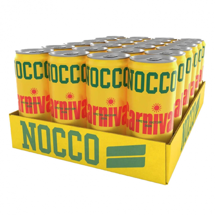 24 x NOCCO BCAA, 330 ml (Carnival) i gruppen Shoppa efter Tema / Laktosfria kosttillskott hos Tillskottsbolaget (NOCCO57432)