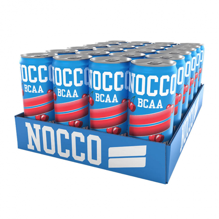 24 x NOCCO BCAA, 330 ml (Cherry Berry) i gruppen Drycker / Energidryck hos Tillskottsbolaget (NOCCO7585)