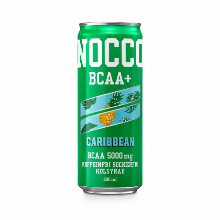 NOCCO BCAA+, 330 ml (Caribbean - Koffeinfri) i gruppen Drycker / Energidryck hos Tillskottsbolaget (NOCCOBCAA-2)