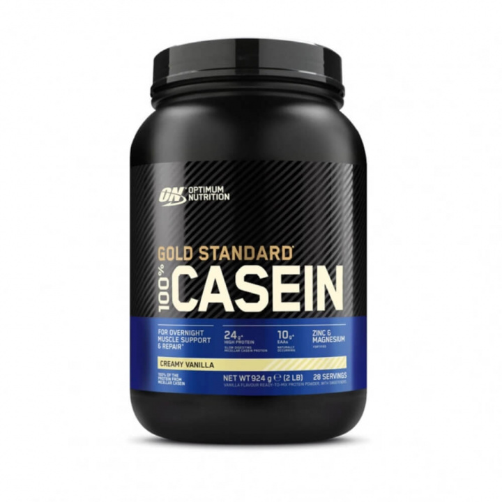 Optimum Nutrition 100% Casein Gold Standard, 909 g (Creamy Vanilla) i gruppen Kosttillskott & Livsmedel / Proteinpulver / Kaseinprotein hos Tillskottsbolaget (OPTIMUM005TBCCB)