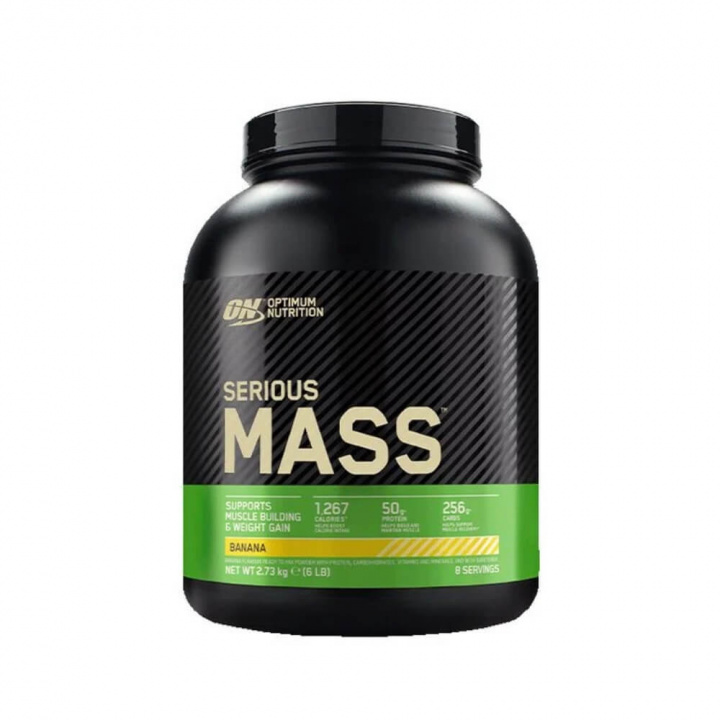 Optimum Nutrition Serious Mass, 2,7 kg (Banana) i gruppen Shoppa efter Tema / Kosttillskott för kvinnor hos Tillskottsbolaget (OPTIMUM783-4)